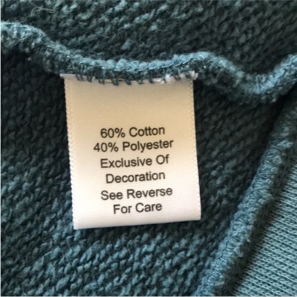 Vera Bradley Blue Zip Hoodie Jacket Thumbhole Cotton Blend Large - Picture 11 of 14